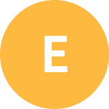 icon yellow cricle E